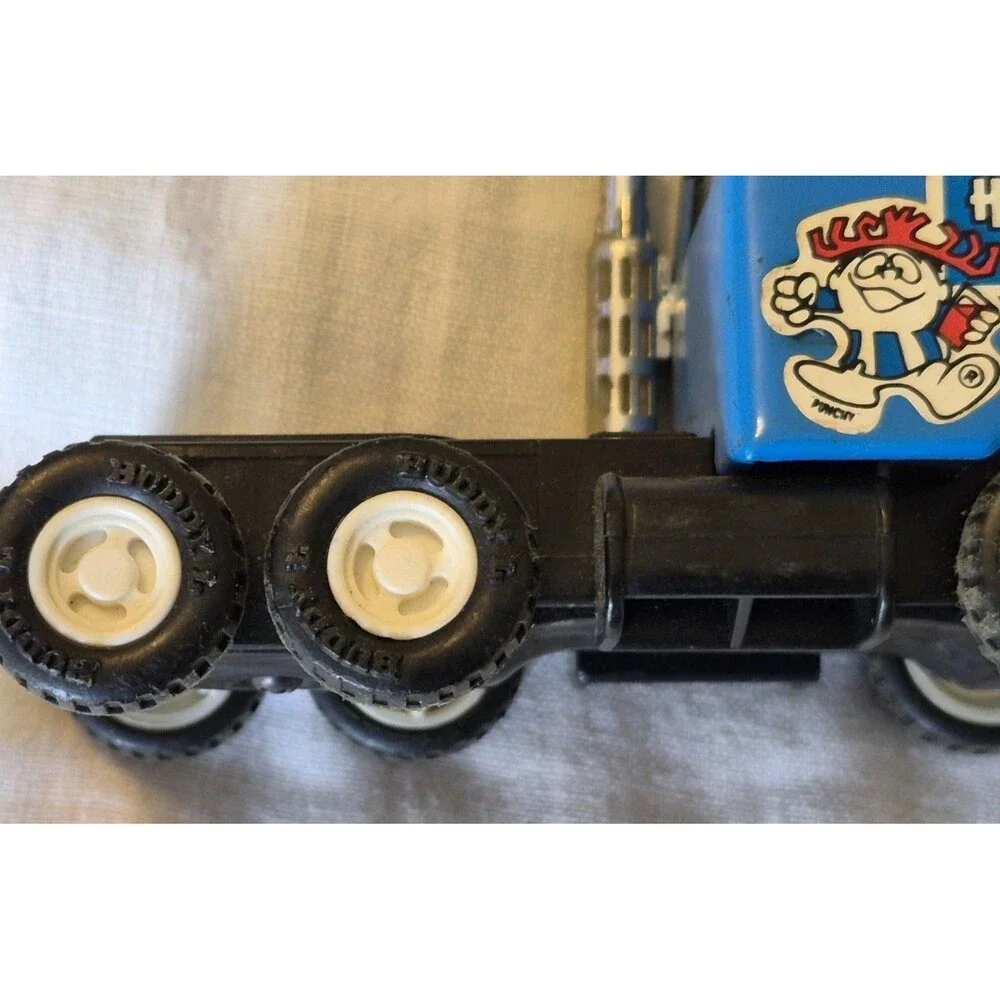 Vintage 1970s Lot Of 2 Buddy L Trucks Hawaiian Punch & Police Tow Truck Metal
